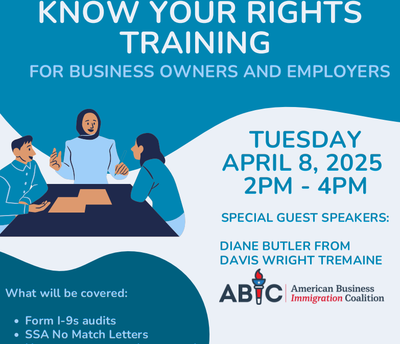 Know Your Rights training for business owners and employers